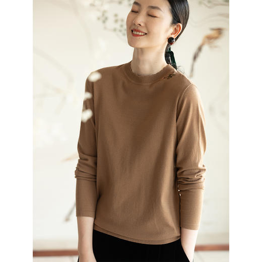 牧衣游原创 手工刺绣棉羊毛套头衫 限量福利款 风暖不支持会员折 商品图1