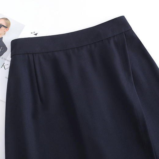 MYX长款不规则通勤A字裙垂感修身气质长裙2025年秋季新款显瘦半身裙 商品图3