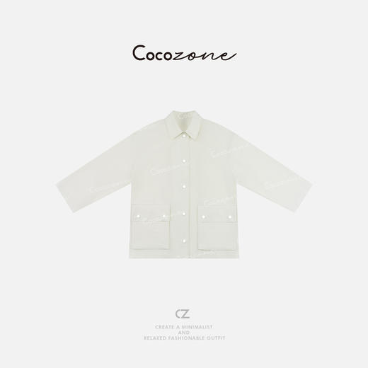 COCO ZONE 刘一一 翻领简约大口袋工装风外套CD2A0644 商品图0