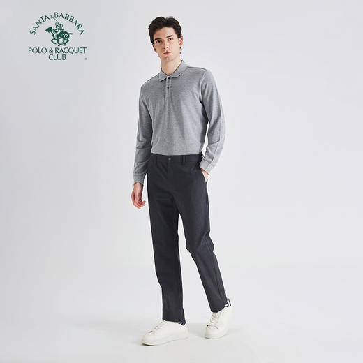 【大都会店】圣大保罗 基础款莫黛棉珠地长袖POLO衫-PS25KT101M 商品图0