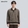 贝纳川2025秋季新品翻领POLO卫衣ECF324001 商品缩略图4