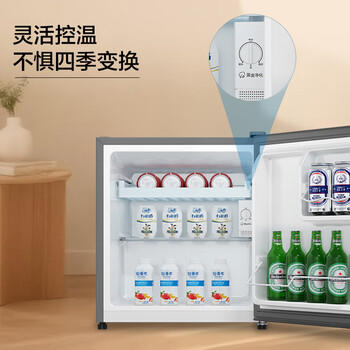 海尔（Haier）43L单门小户型冰箱一级能效抗菌净味三档可调银色BC-43GHSDE0S9 商品图5