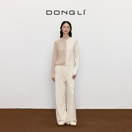 东黎 • 我不被驯化 拼图衫 山羊绒女士秋季拼接圆领开衫 5369 商品图1