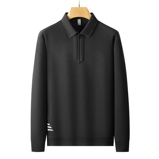 【DDP】大依优型大码男装长袖POLO衫半拉链翻领长袖卫衣棉质秋季休闲运动商务 商品图4