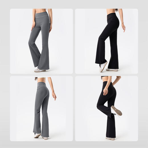 【限时秒】YOGACODE【火树银花系列】加绒瑜伽喇叭裤秋冬季保暖锁温运动休闲显瘦微喇裤DWL125496 商品图3