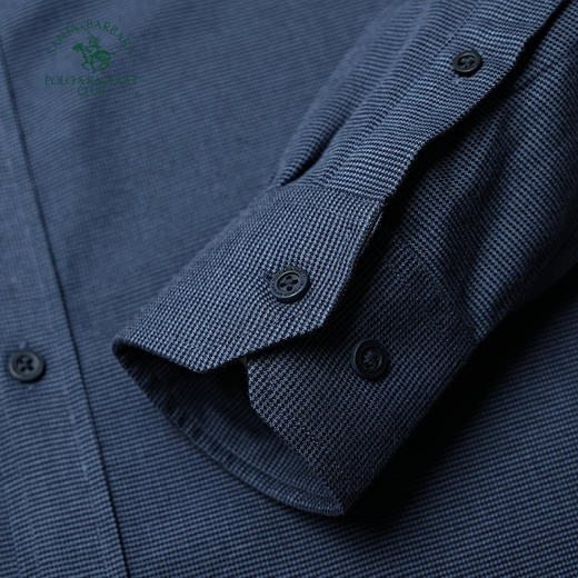 【大都会店】圣大保罗 合身小格子提花长袖衬衣合身版-PW24WH019M 商品图4