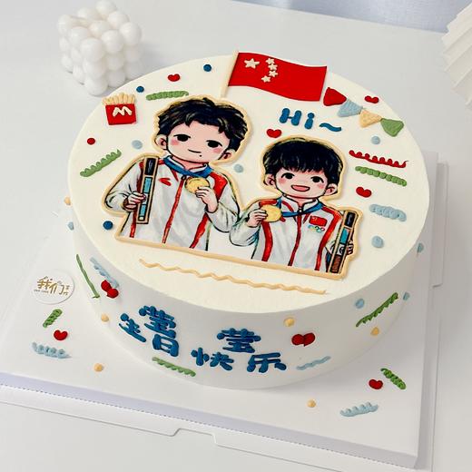 多款~客订图链接~夺金/糯米纸打印卡通蛋糕-低糖处理无添加 商品图0