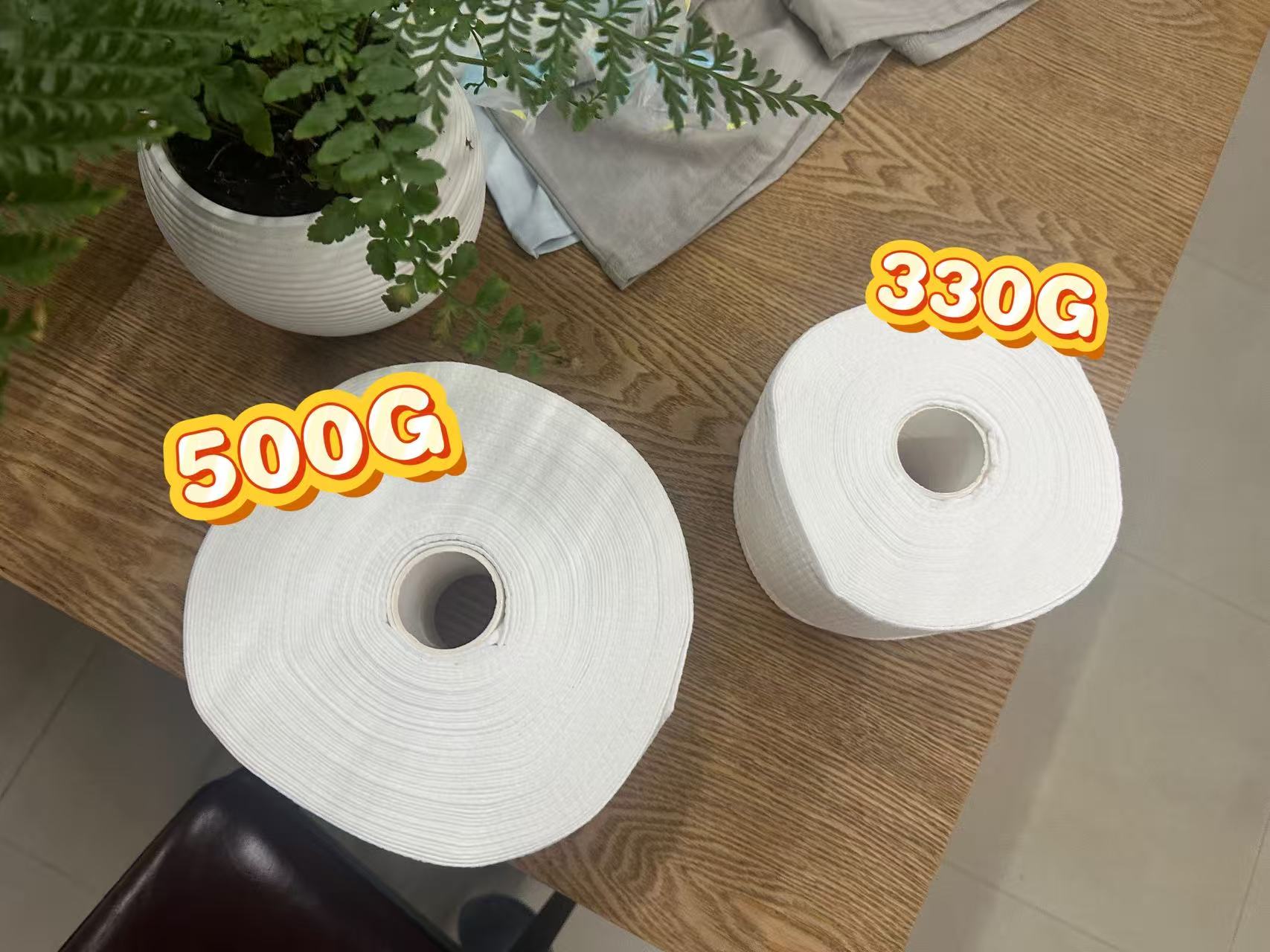 【 加大加厚 】么白洁面巾卷筒棉柔巾婴儿巾500g美容洗脸巾 干湿两用