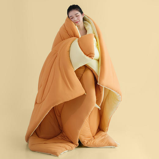 【超柔贴身 婴幼儿可用】A类奶油小熊被 7A抗菌远红外锁温御寒内衣级针织棉亲肤被芯 商品图7