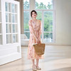 ASE优雅新款桑蚕丝连衣裙粉色法式 商品缩略图2