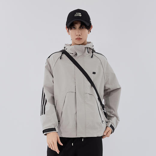 【新品上新】HX 春秋季带帽茄克衫外套简约运动S105533313101 商品图0