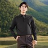 【户外/无缝/高弹】柒牌易打理长袖polo衫男装含羊毛保暖翻领T恤129T70070 商品缩略图1