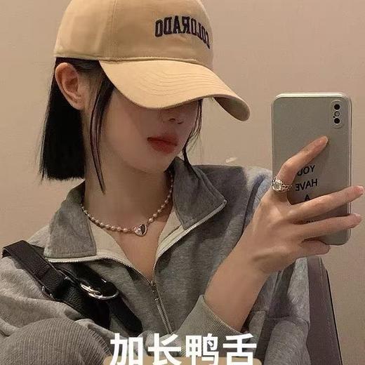 【捡漏！19.9速抢！】棒球帽男女 新款帽子宽帽檐大头围鸭舌帽显脸小防晒帽遮阳帽子  大头围友好款！防晒+时尚，男女都能轻松驾驭 商品图2