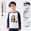 【E】（49.9元任选两件，单件不发货）『轻柔肤肤棉』儿童撞色印花长袖T 商品缩略图2