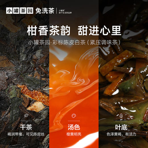 小罐茶园 彩标系列陈皮白茶 升级版 105g（35饼）超值大量装 【现货】 商品图2