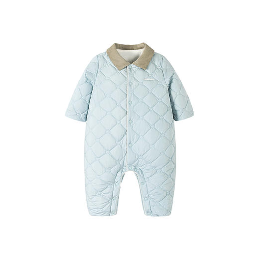 【魔法棉】迷你巴拉婴儿衣服男女宝宝抗湿冷棉服轻暖翻领连体衣 商品图4