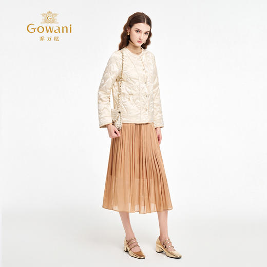 乔万尼新品轻盈新中式菱格纹羽绒服ED1T926 商品图1