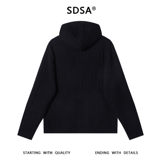 OAS808SDSA男士秋冬新款痞帅男装时尚纯色拉链连帽针织衫百搭时尚毛衣 商品图5