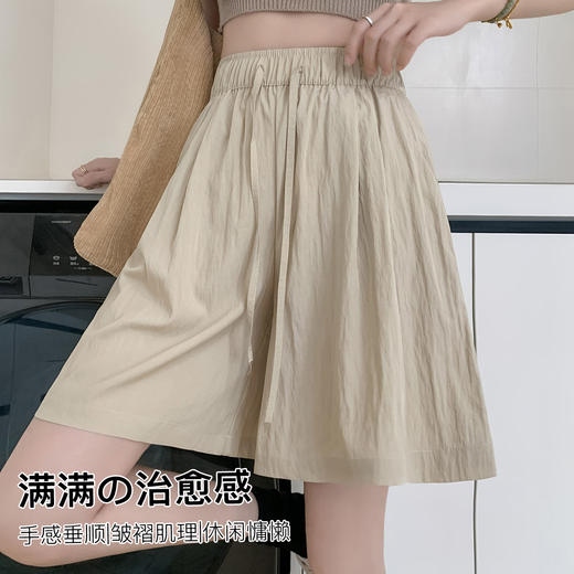 薄款短裤冰丝山本休闲裤女时尚洋气系带松紧腰宽松舒适显瘦可外穿1395山本五分裤 商品图2