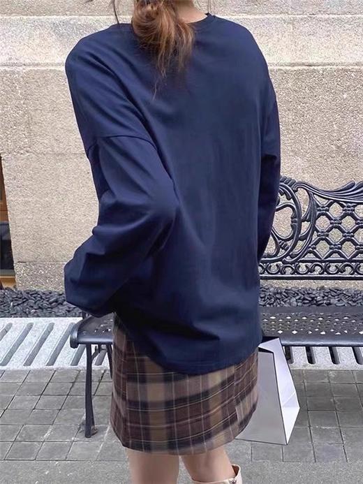 【新疆棉长袖T恤男女款】优质长绒棉 上身舒适亲肤 透气不闷汗 挺阔有型 修饰肩型 男女同款 商品图3