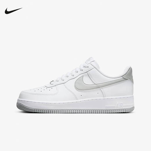 耐克男鞋AIRFORCE107灰白空军一号运动鞋厚底板鞋FJ4146-100 商品图0
