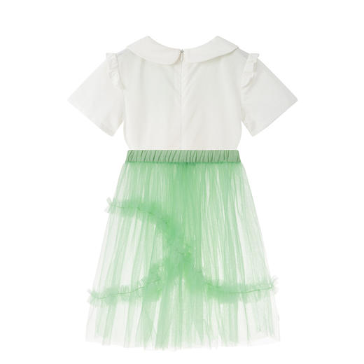 【MQD】女童夏季甜美荷叶边府绸连衣裙套装 商品图5