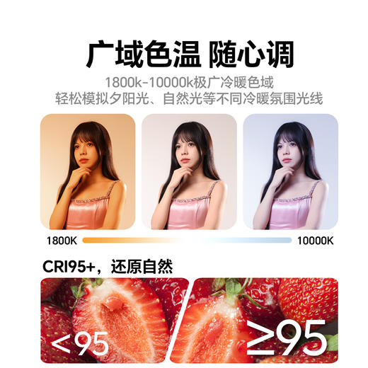 Ulanzi优篮子 UA20C气柱灯20W手持补光灯外拍充气棒灯摄影灯棒户外拍摄专用便携式可折叠打光灯拍照柔光灯 商品图3