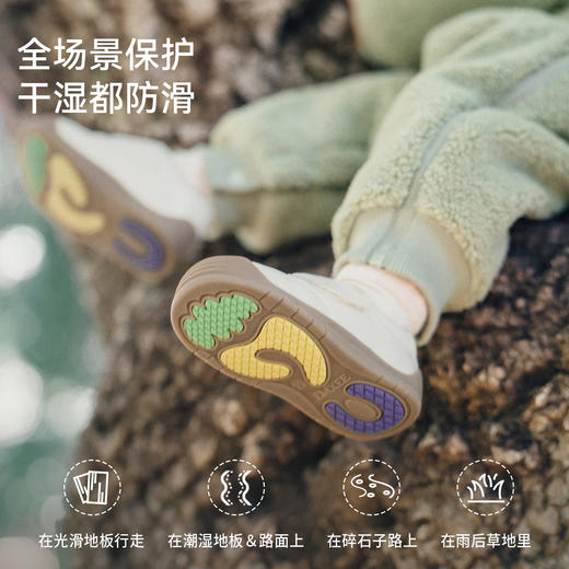 【婴童服配】嫚熙稳稳鞋儿童鞋防滑学步鞋男宝宝女童牛皮革魔术贴鞋子 商品图4