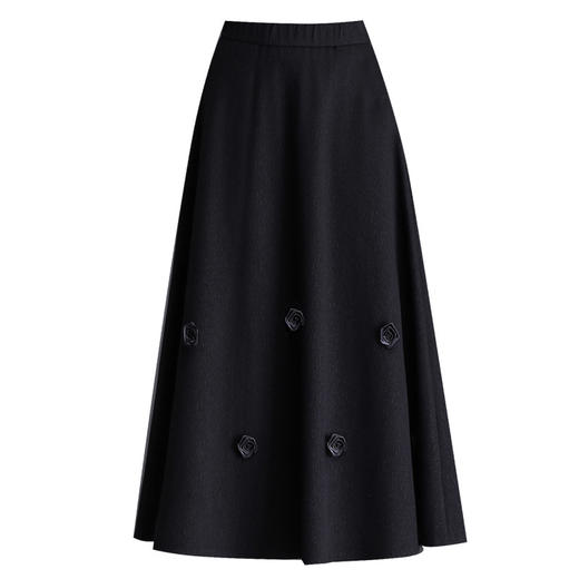 MYX垂坠感百褶大摆裙显瘦高腰蓬蓬裙2025年秋季新款长款时尚半身裙 商品图4