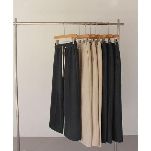 【520g人字纹羊毛阔腿裤】✅立体修身剪裁👏+巨显瘦中缝线，🎉窄版阔腿裤型，🌿🌿上身👉👉👉瘦十斤 商品图4