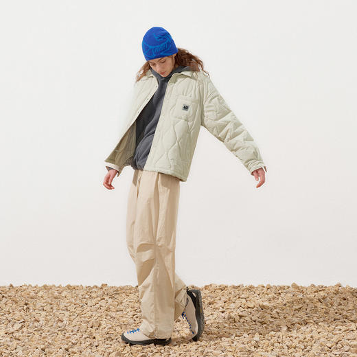 714street3M新雪丽暖绒高蓬菱格棉服2025冬季新款宽松衬衫外套男 商品图1