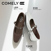 康莉KYQ51029商场同款粗跟真皮玛丽珍鞋女低跟复古优雅小皮鞋 商品缩略图3