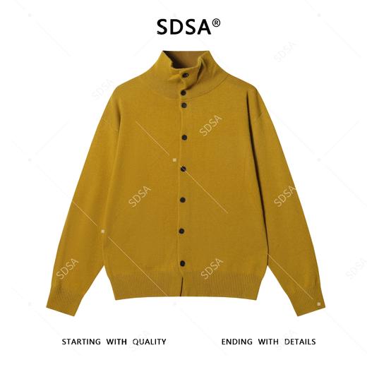 OAS809SDSA男士秋冬新款痞帅男装纯色高领纽扣开衫毛衣百搭时尚针织衫 商品图1