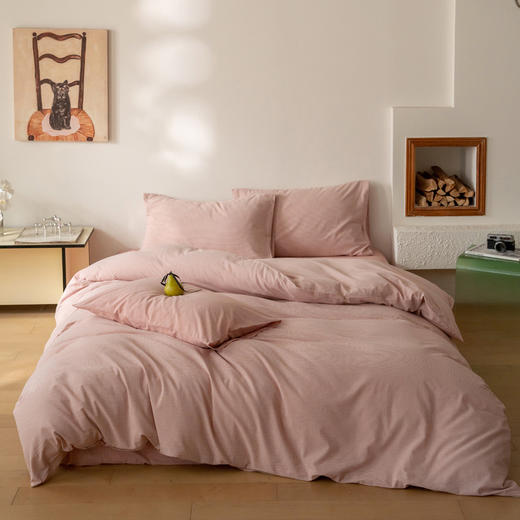 【A类超细格水洗四件套】水洗棉四件套良品超细格子撞色民宿简约格纹件套纯棉格纹 商品图3