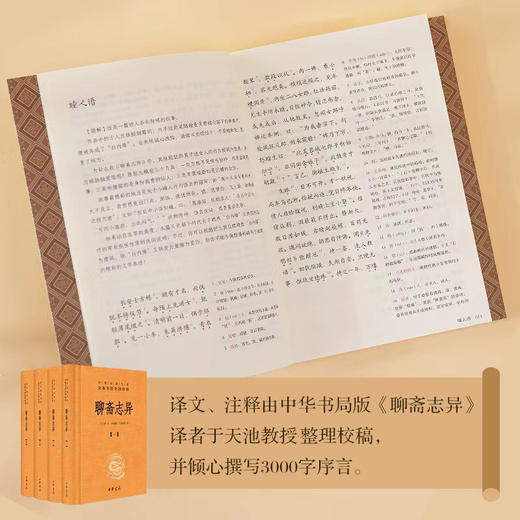 美绘聊斋志异 聊斋篇目配精美画集图鉴 译者于天池全新校稿插画师鱼雨桐倾心绘制 含聊斋白话文原文译文注释 商品图1