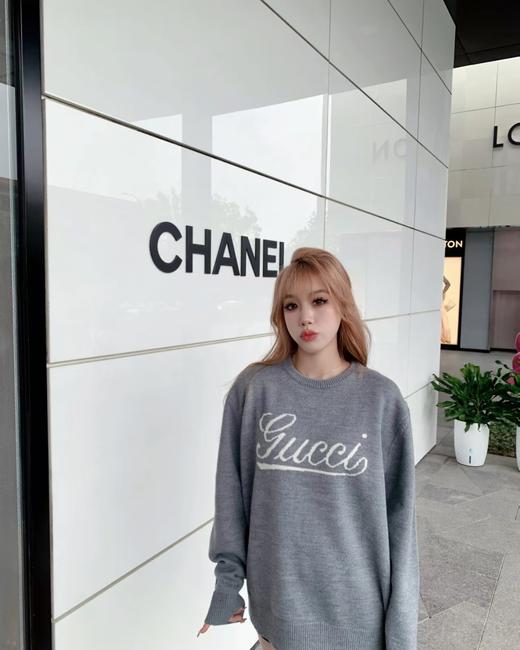 TY346-GUCCI 古驰 撞色提花logo长袖毛衣（PG*MM） 商品图0