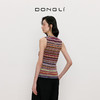 东黎 • 我不被驯化 里希特条纹 山羊绒女士秋季彩条背心 5364 商品缩略图4