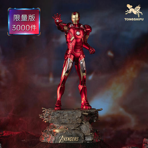 铜师傅《钢铁侠MK7》漫威系列限量手办 复仇者联盟桌面客厅铜摆件 商品图5