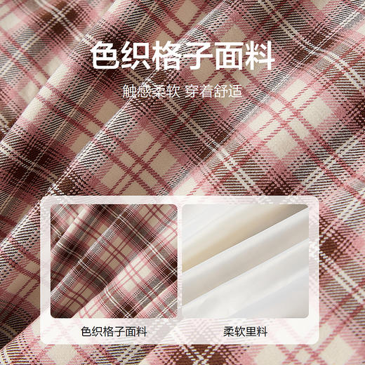 笛莎Deesha 童装女童连衣裙2025冬新款女童学院风格子背心裙 商品图3