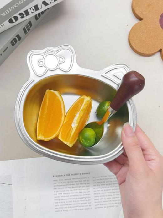 🔥【品牌直发】易铂YISPOT 304不锈钢碗勺套装🥣几百个月的小朋友都爱的KT猫碗😍出日🇯🇵品控，质感控必入，洗碗机烤箱，拍照很出片❗❗日生活馆精品👍 商品图3