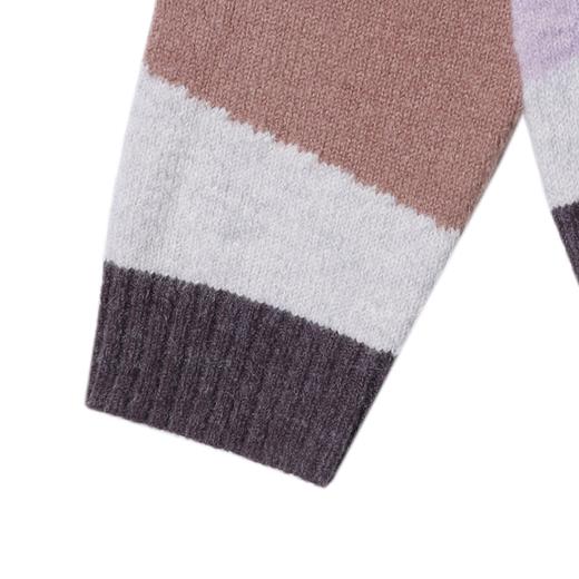 72616SDSA男士秋冬新款痞帅男装慵懒松弛感撞色V领针织衫百搭套头毛衣 商品图4