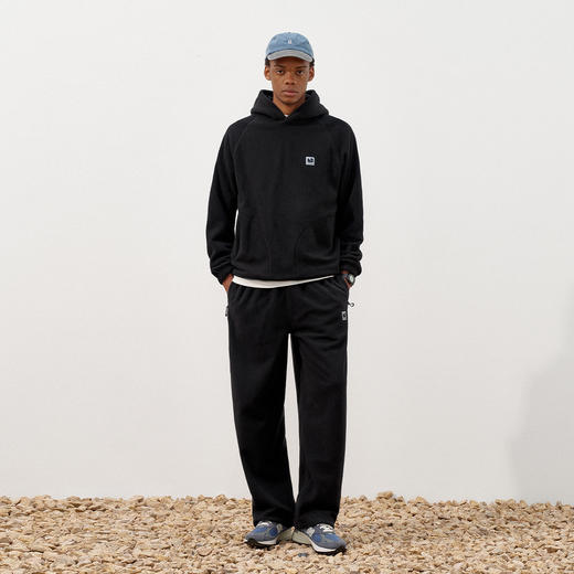 714street摇粒绒连帽卫衣男2025秋冬季情侣长袖上衣宽松训练帽衫 商品图3