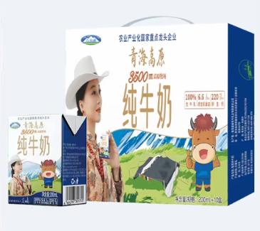 青海高原3500纯牛奶(小方砖) 商品图0