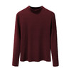 丁摩 秋款中领纯色兰精天丝长袖t恤简约百搭女款柔软打底衫女5ZF-M936 商品缩略图4