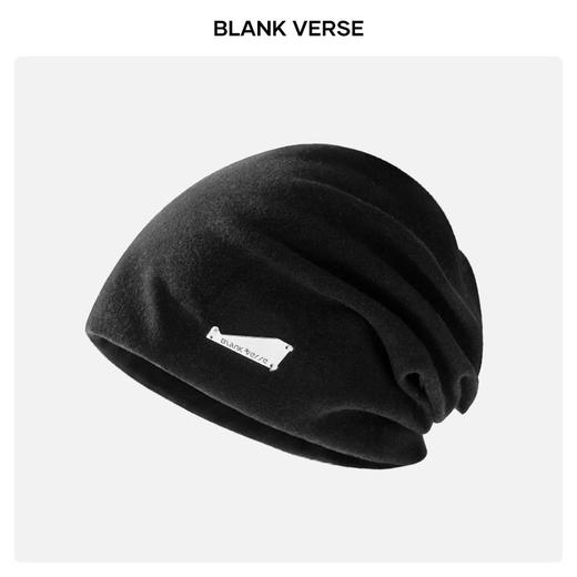 【韩系高级感 黑色堆堆帽】秋冬冷帽头套 大头围显脸小针织帽子  商品图5