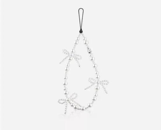 精美蝴蝶结珍珠手机挂绳（换购不退不换，一口价） 商品图0