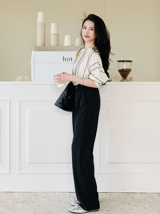 【百图lulu定制】【桑蚕丝羊毛衫】柔软细腻 桑蚕丝羊毛混纺 蝙蝠袖 长袖针织衫 商品图2