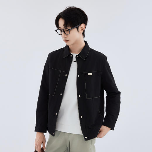 【新品上新】HX 秋季翻领茄克衫外套S105533249101 商品图2