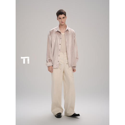 启世录TIWILLTANG“星穹幻织”丝绒衬衫 商品图3