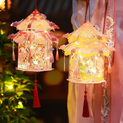 【19.9任选3款透明花式灯笼】【赠精细教程】简单易做的防水宫灯 DIY灯笼套装 盏盏小灯笼 浓浓氛围过佳节 让孩子认识中国传统文化 商品图5
